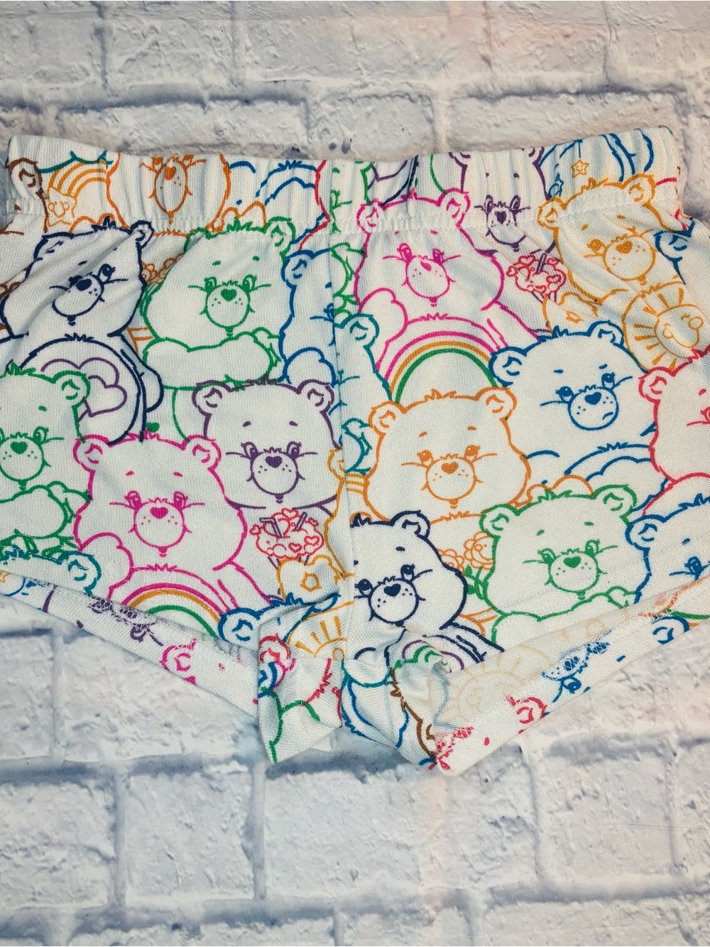 Care Bear Multicolored Character Pajama Shorts Size XS 0-2